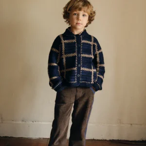 Misha & Puff ladder square cardigan – ink