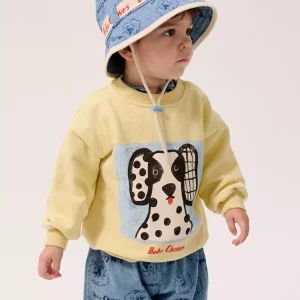 Bobo Choses baby sweater – van dog (butter yellow)