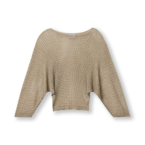 Resort Finest Croshet Sweater Trui Beige